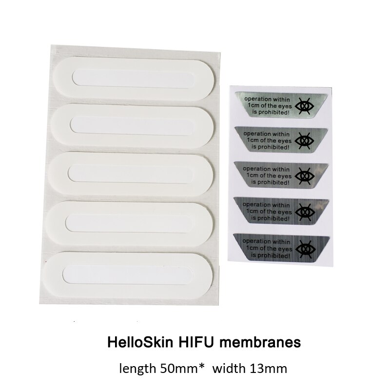 Helloskin hifu maskine membran klistermærker  or 3d hifu patron membran klistermærker: Helloskin mærkat