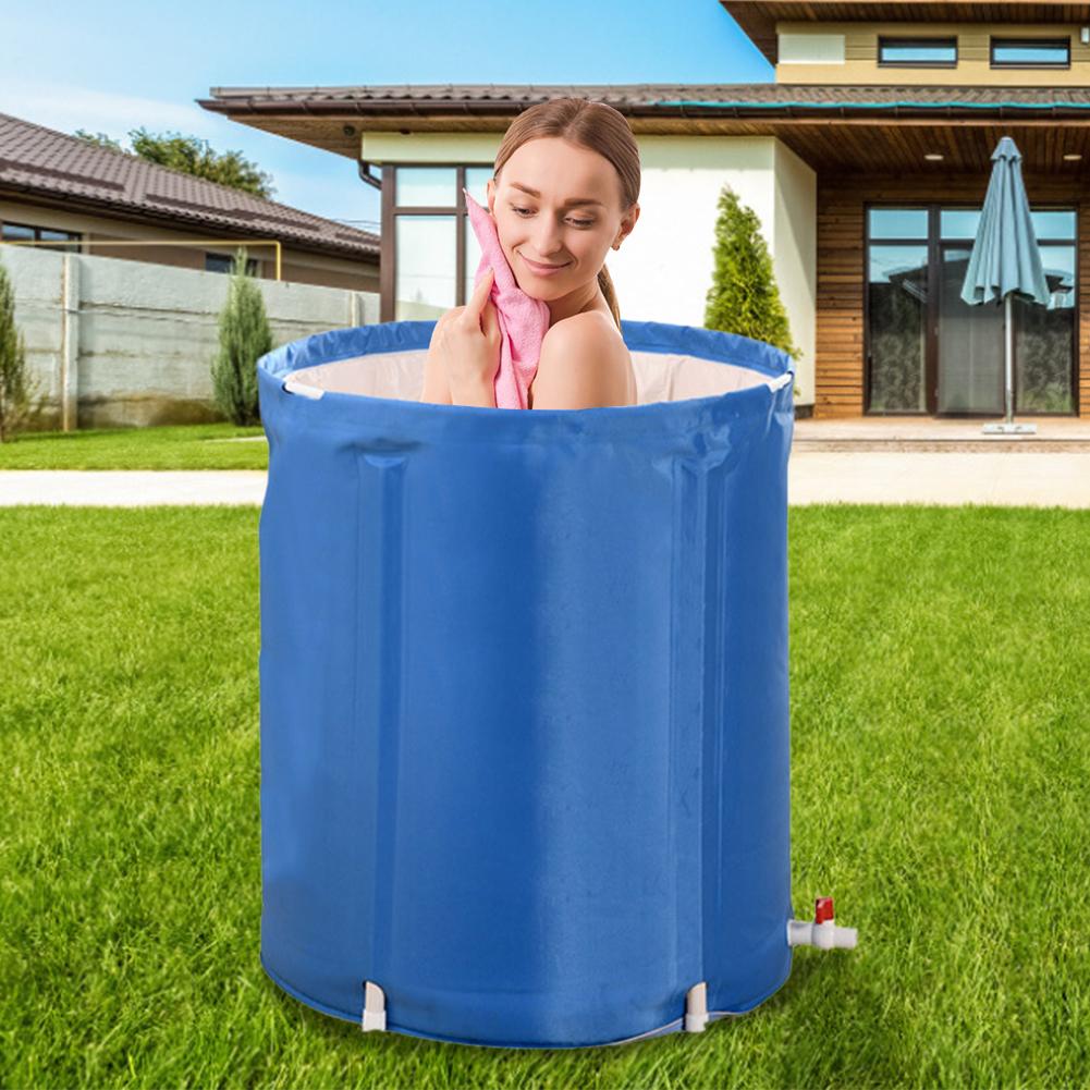 Épaissir PVC Portable SPA baignoire pliant adulte bébé enfant baignoire Non gonflable confortable ménage salle de bain baignoire bac à douche