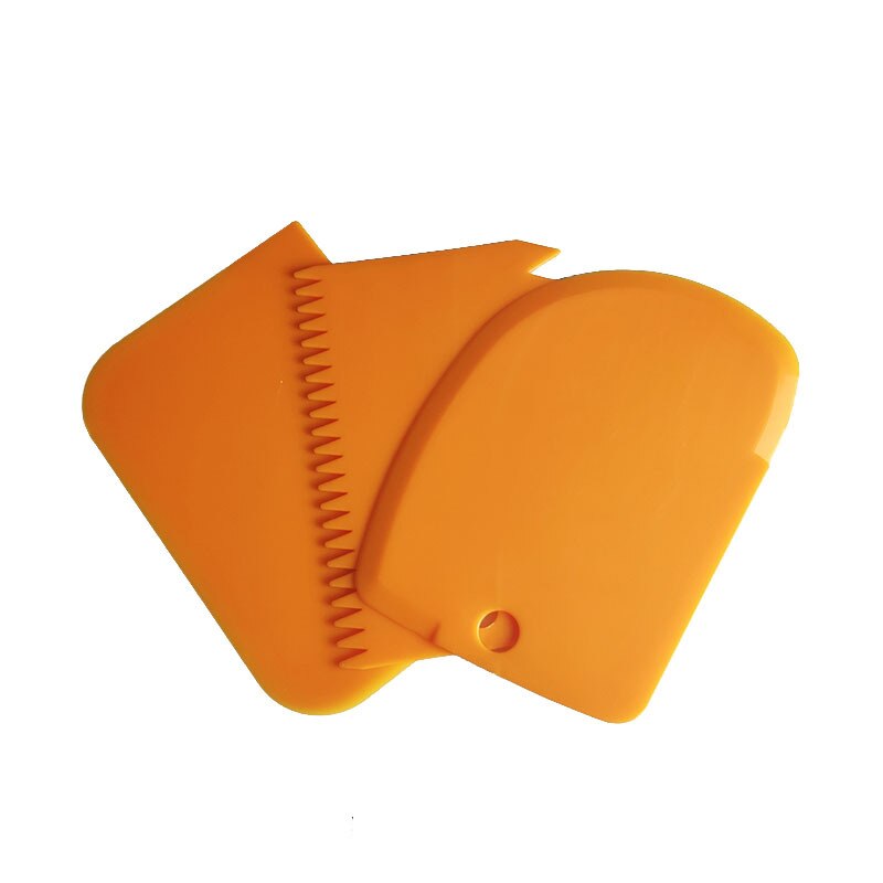 3 Stks/set Diy Cake Schraper Cake Cutter Slicer Gebak Spatels Plastic Randen Schraper Keuken Bakken Gebak Spatels