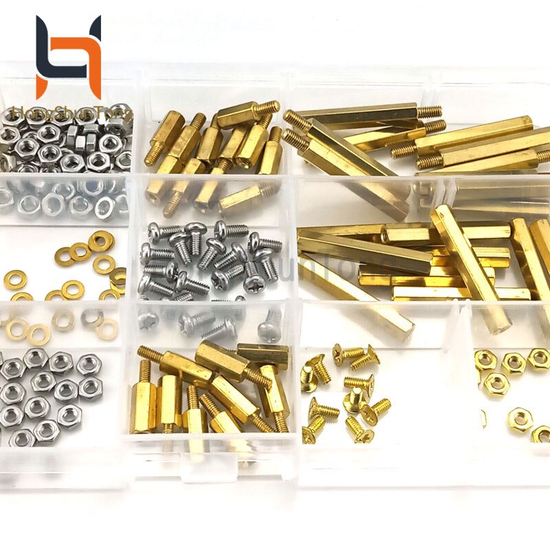 210 Stks/set Schroeven Kits Koper/Hex Stud Afstandhouders Schroef Noten Geschikt Voor Alle Soorten/Raspberry Pi 4 model B/3B +/3B Project