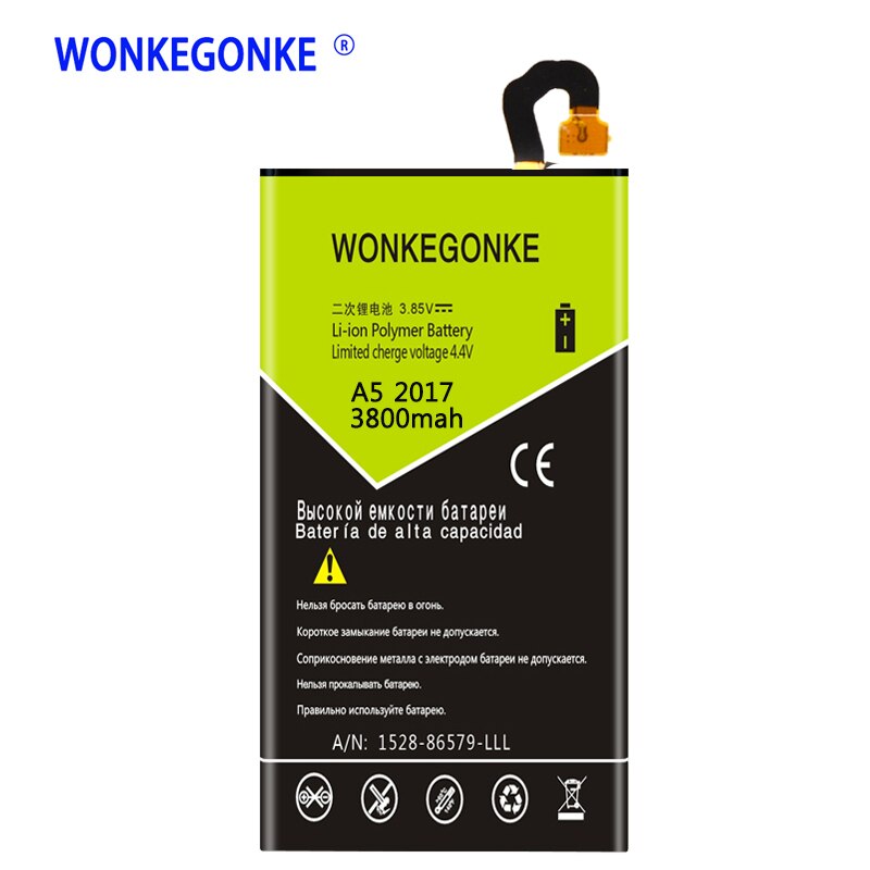 WONKEGONKE EB-BA520Abe Für Samsung Galaxis A5 A520F SM-A520F Auflage batterie