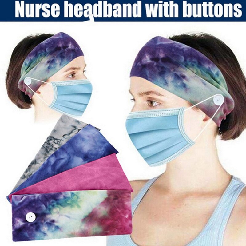 Vrouwen Geknoopt Hoofdband Kleurrijke Afdrukken Brede Stretch Tulband Koreaanse Tie Dye Sjaal Accessoires Mode Haarband Voor Meisje