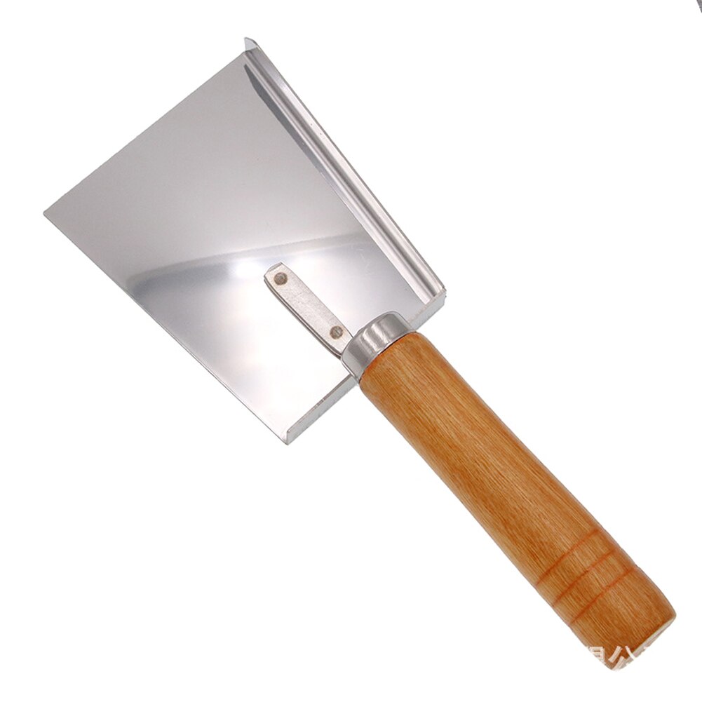 Manche en bois ruche pelle abeille boîte Scoop acier inoxydable miel grattoir nettoyant apiculture propre outil pour apiculture utilisation