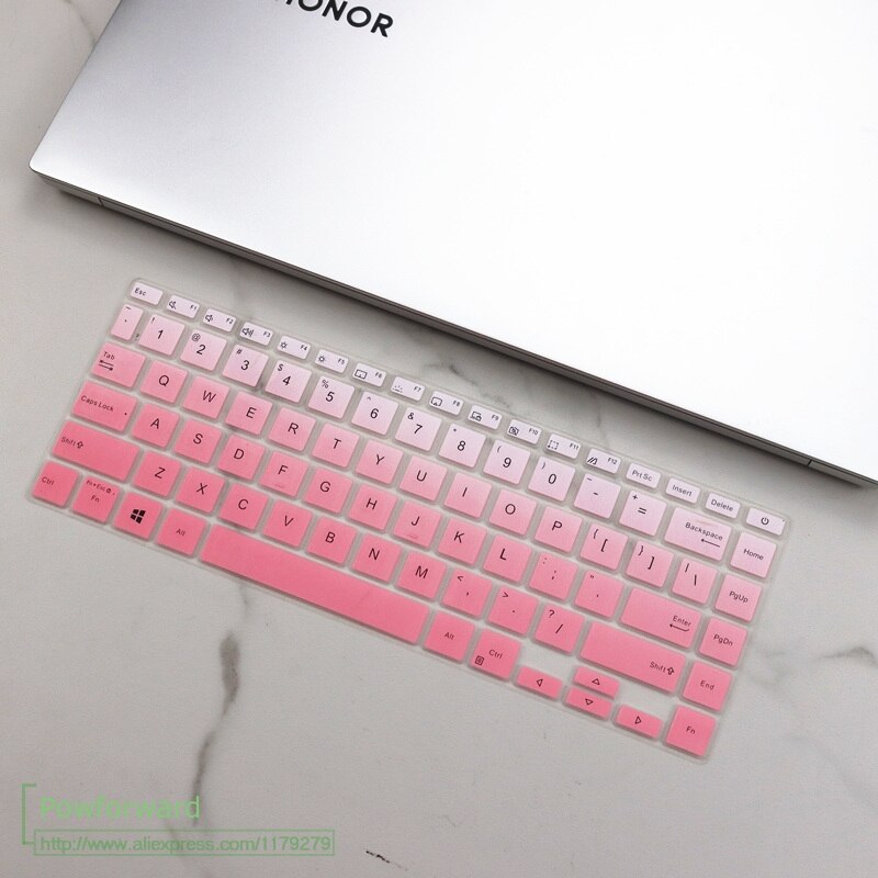 for Asus Zenbook Q407I Q407 Vivobook S433 S433F S433FA S433FL UM433IQ US Layout Silicone Keyboard Protector Skin Cover: fadepink