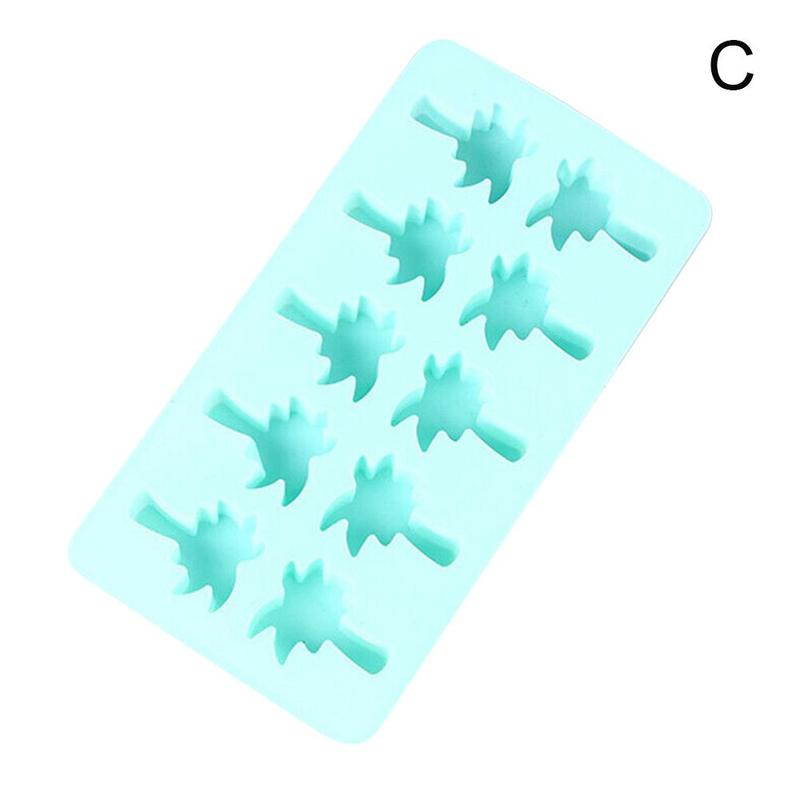 Silicone Ice Cream Molds DIY Ice Cube Mold Silicone Mold Maker Candy Kitchen Fruit DIY Chocolate Ice Mold Tool Tray E8R6: blue