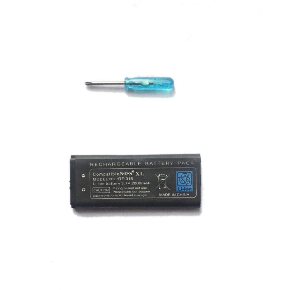 3.7 V 2000 mAh Oplaadbare Lithium-ion Batterij met Gratis Schroevendraaier Tool Pack Kit voor Nintend ND SiLL ND siXL