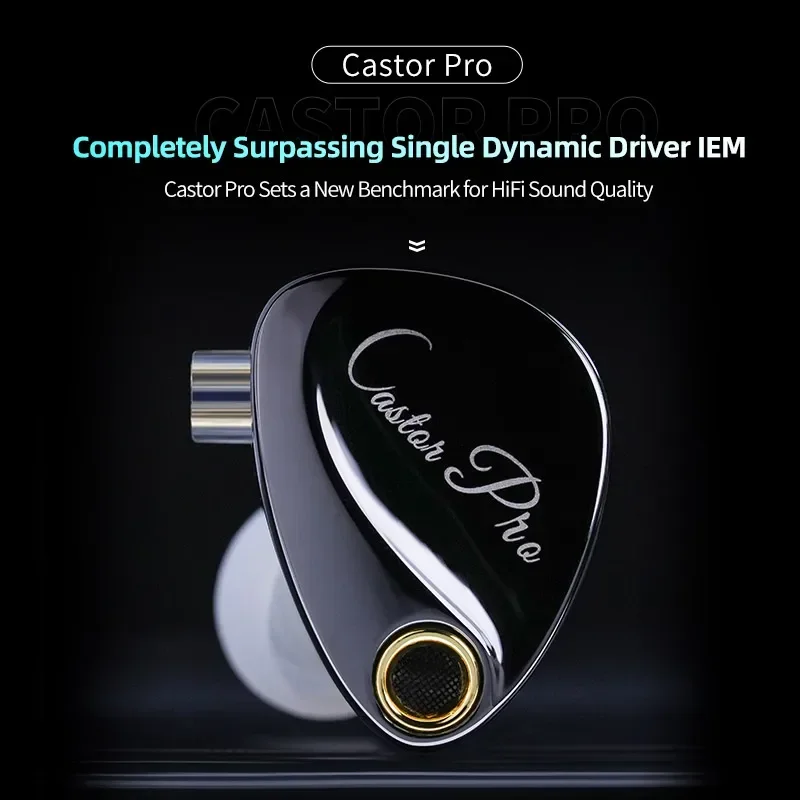 KZ Castor PRO Bekabelde oortelefoon Dynamische stuurprogramma's Hoogwaardige afstembare oortelefoon Hfi-geluidskwaliteit Bass-headsets IEM Gaming-headset