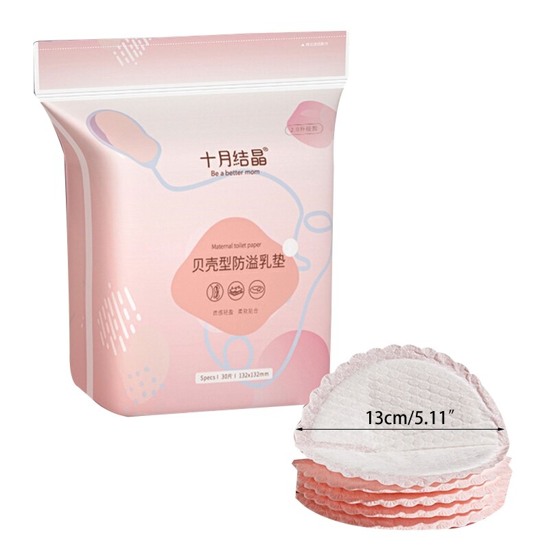 30/100Pcs Wegwerp Zoogcompressen Voor Katoen Borstvoeding Zachte Borstvoeding Melk Pads Absorberende Comfortabele 13*13Cm