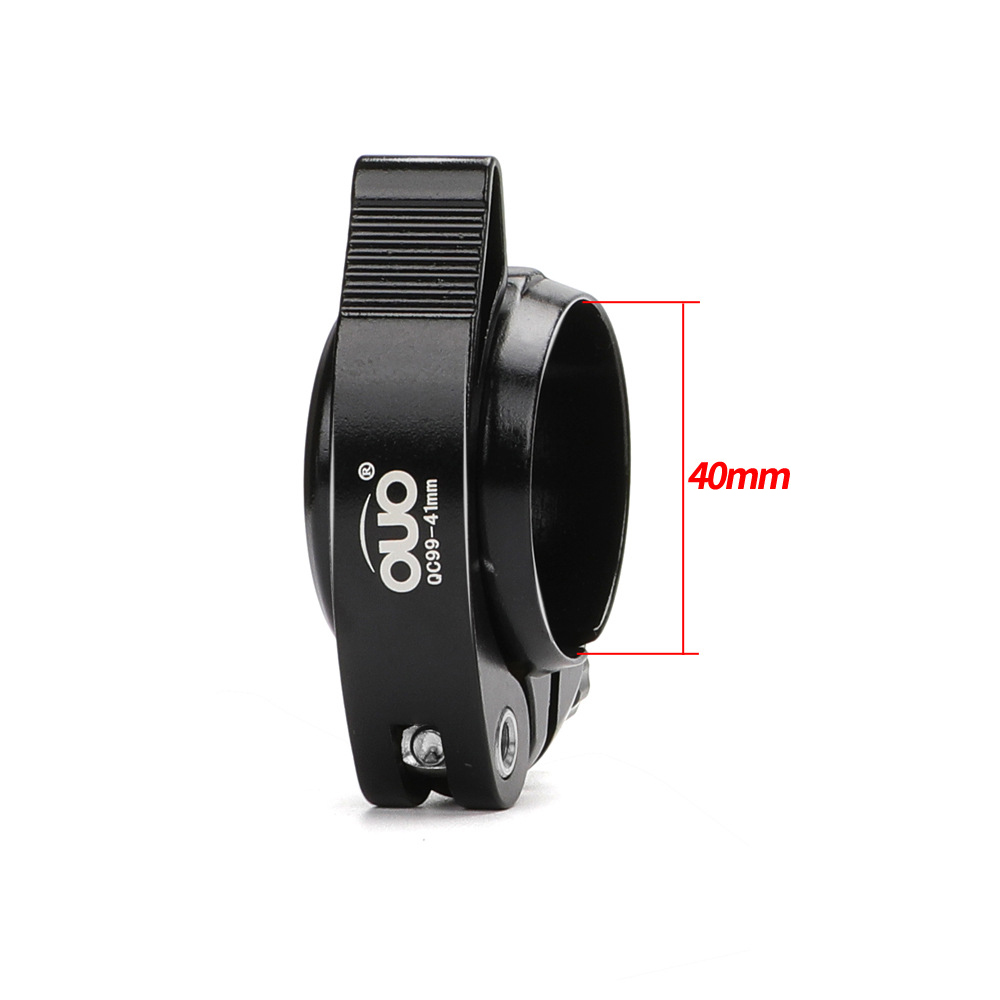 Folding Bicycle Seat Tube Clamp CNC Bicycle Seat Tube Clamp Suitable for Driving Folding Bicycle Seat Tube Clamp 40/41mm: Black-40mm