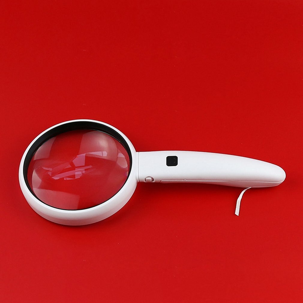 Handheld Reading Magnifier 3 Groups Of Lenses With Different Magnification Portable Magnifier With LED Light