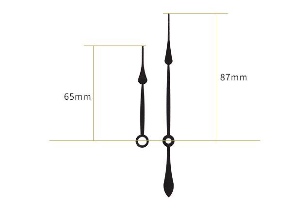 High -grade clocks hands hour+minutes hands group set for hanging clock use