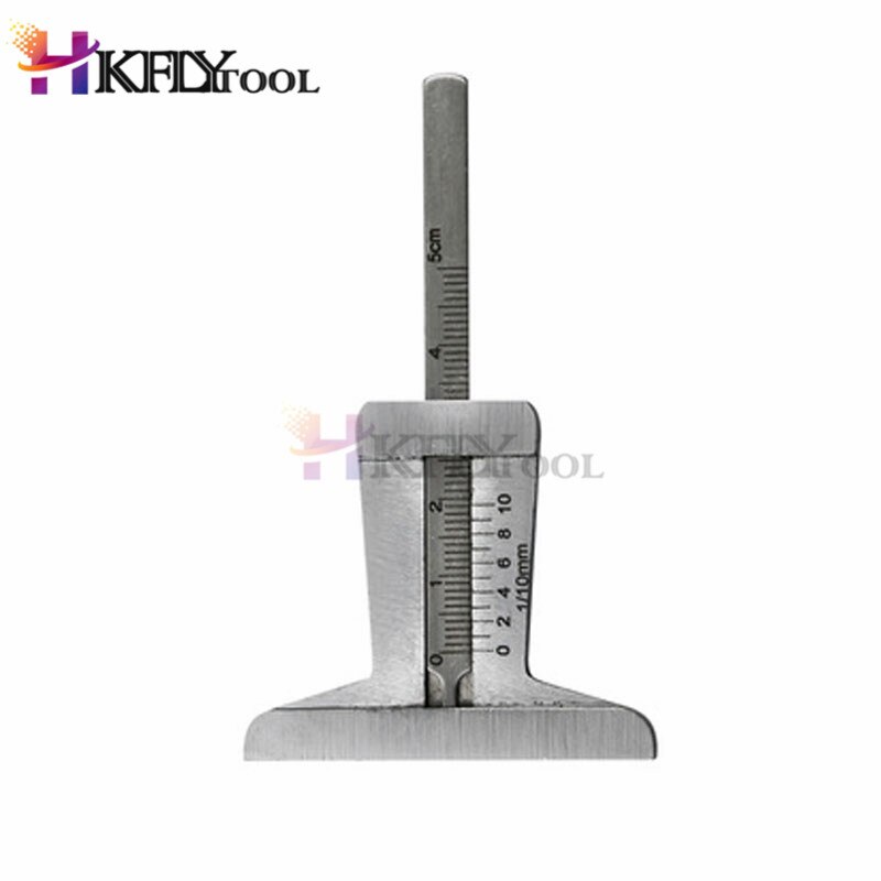 Stainless Steel Car Tyre Tire Tread Depth Gauge Meter Ruler Caliper Moto Truck Pie De Rey Paquimetro Measuring Tools