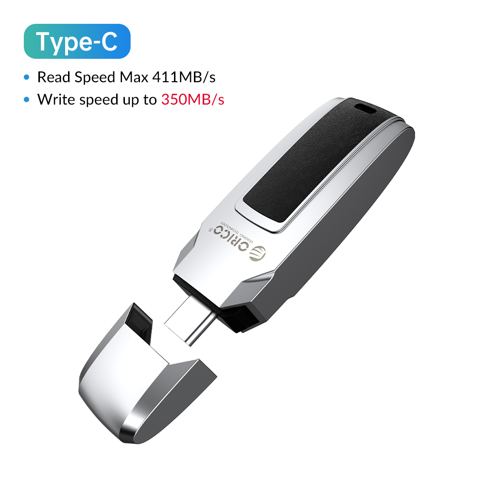 ORICO USB3.0 Flash Drive High Speed 411MB/S UFSD 1TB 512GB 256GB 128GB Pendrive for Type C/USB A Device Car Shape: Blue / 256GB
