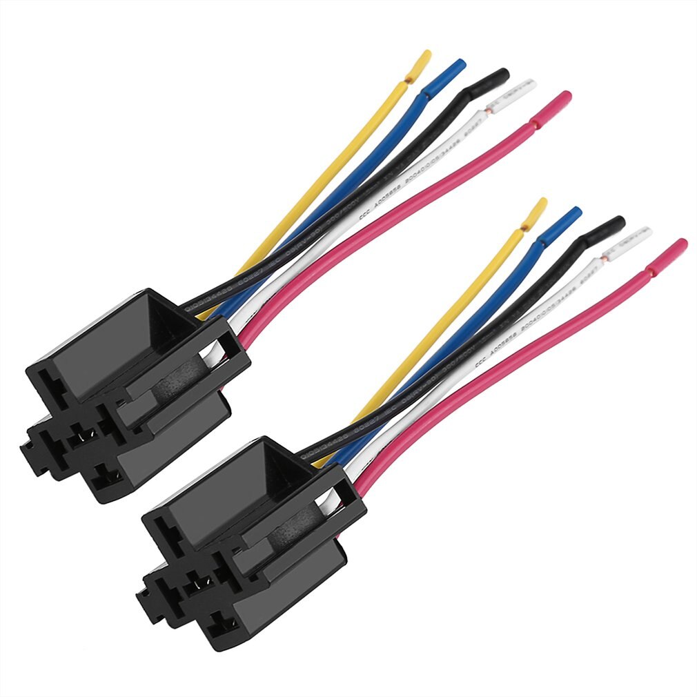 1 Pcs Meticulous Plastic Material Replacing Parts Relay Socket Harness Car Relay 5 Pin 5 Wire For Car Automotive Relay
