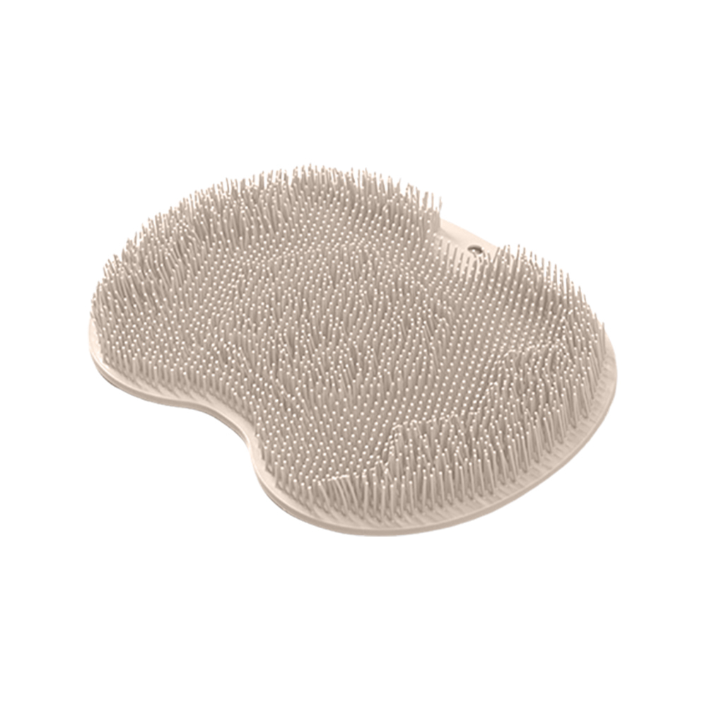 Foot & Back Scrubber Body Shower Brush Reusable Silicone Brush Foot Wash Mat Bathroom Non-slip Bath Mat Foot Anti-slip Mat Bath: green