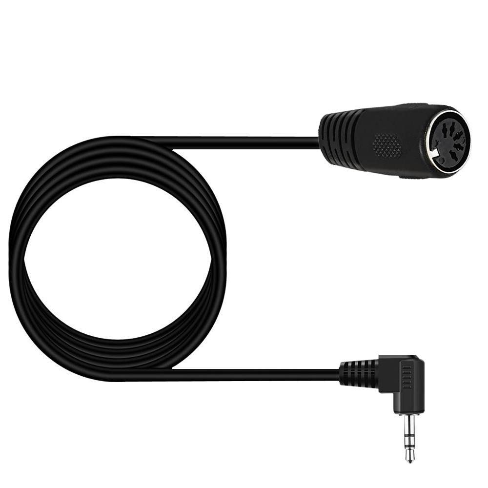 DIN to 3.5mm Cable, 5 Pin DIN Female to 3.5MM male SmartPhone AUX Headphone Stereo Jack Adapter Input Cable