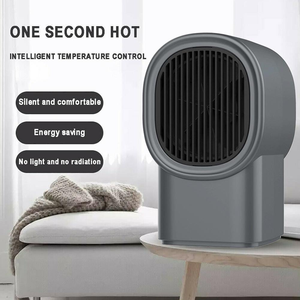 Mini calentador de 400w, radiador de calefacción portátil blanco y negro, ventilador de escritorio portátil de aire para oficina, para calentadores de calentador doméstico Ele Q0P1