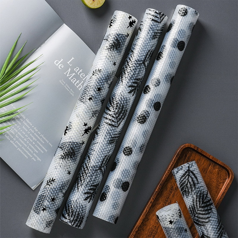 1 Roll Drawer Mat Oil-proof Moisture Kitchen Table Shelf Liner Waterproof Mats Cupboards Pad Cheapest Drawer Mat