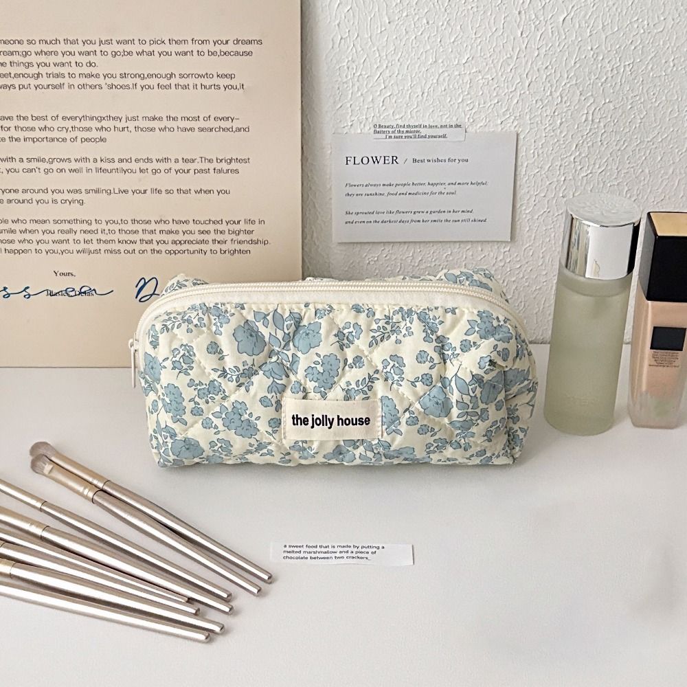 Creatieve Strik Pen Tas Grote Capaciteit Briefpapier Tas Student Etui Student Briefpapier Opbergtas Opbergtas Make-Up Tas Cadeau: Light Grey