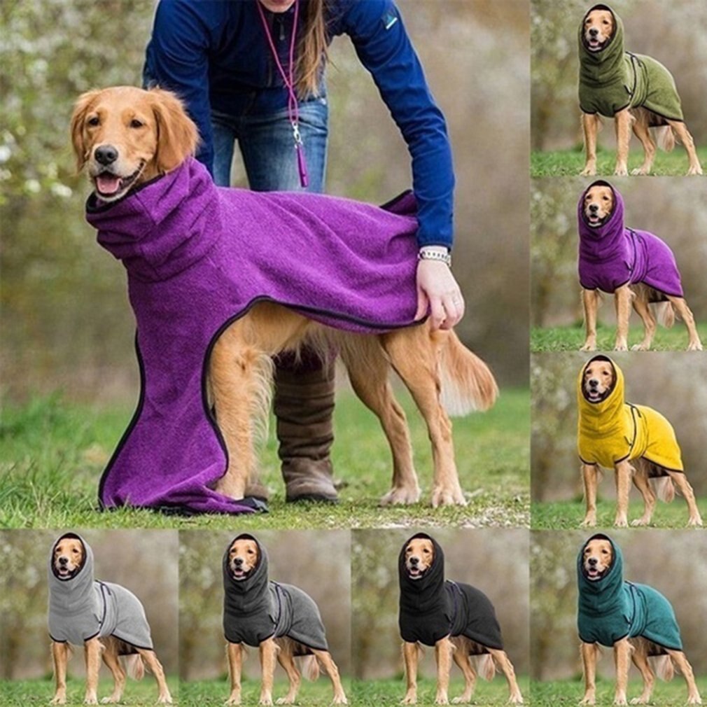 S-5XL Universal Pet Hond Thicken Warming Kleding Fleece Fluwelen Golden Retriever Honden Dikke Warme Jassen Kleding Dierbenodigdheden