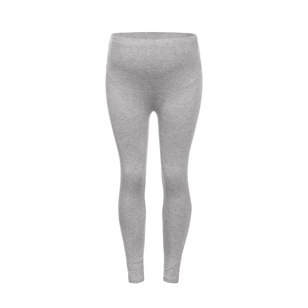 Pantalon de maternité grande taille ajustable pantalon femme enceinte couleur unie et mince pantalon de grossesse de maternité L423