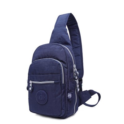 Paquete de pecho TEGAOTE, bandolera de una sola correa para mujer, bolso de hombro multifuncional a la para tiempo libre a prueba de agua: blue