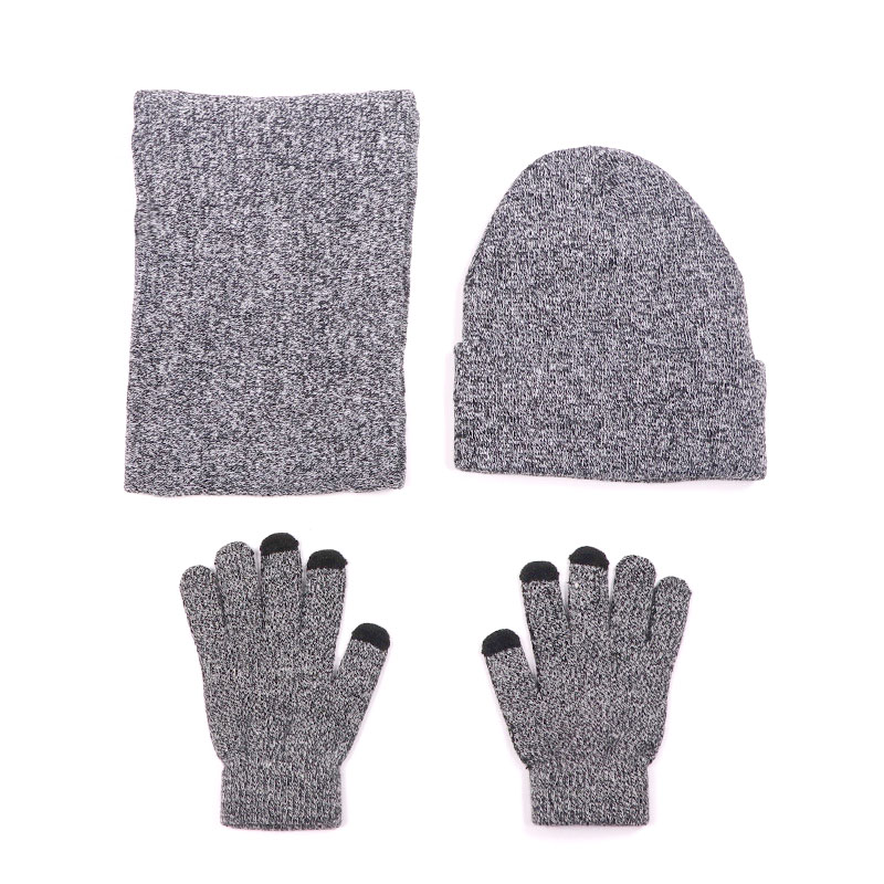 Tørklæde hue handsker til kvinder mænd vinter huer kasketter touch screen handske strik dame hatte hals varm hagesmæk balaclava maske gorras bonne