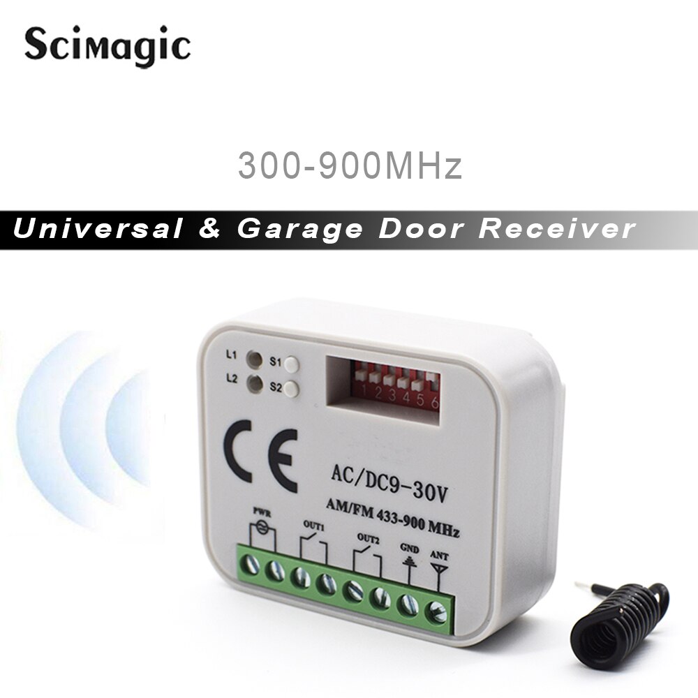 Garage Gate Remote Ontvanger 433 868Mhz Rx Multi 300-900Mhz Ac/Dc 9-30V ontvanger Voor Garagedeur Commando Gate Control Zender