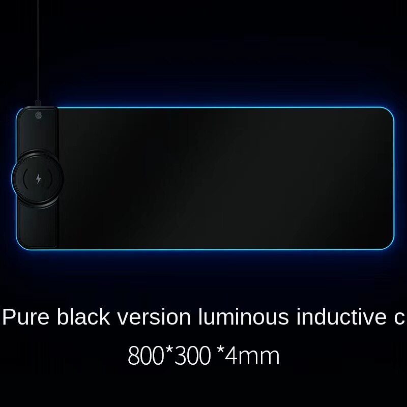 For Alienware Alien RGB Symphony Luminous Oversized Gaming Mouse Keyboard Table Mat 10W Wireless Fast Chargecompatiblecell phone: ordinary