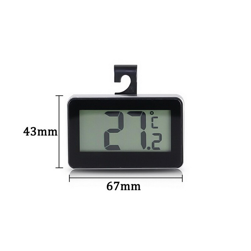 1pcs LCD Digital Thermometer For Freezer Temperature Waterproof Refrigerator Fridge Thermometer Freezer Electronic Thermometer: D