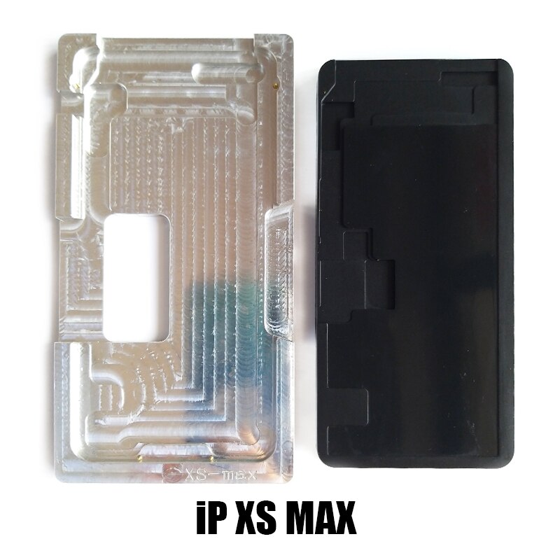 Molde de Metal para alineación de pantalla LCD para iPhone 11Pro Max 11 XS XR Cable flexible No doblado OCA almohadilla de goma laminada para reparación de teléfono móvil: XS MAX
