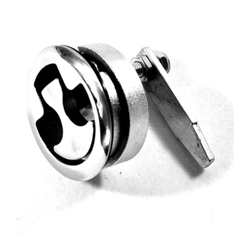 Silver Marine Boat Floor Buckle Hatch Latch Flush Turning Lift Handle 316 Stainless Steel Marine Hardware