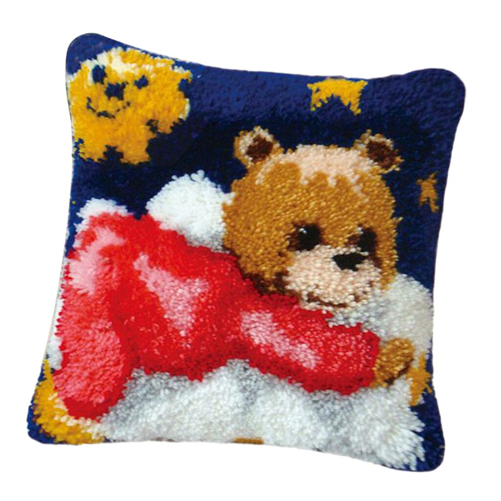 40×40cm Latch Hook Rug Kit Multiple Patterns Embroidery Cross Stitch Needlework Sewing Crafts: ZD141