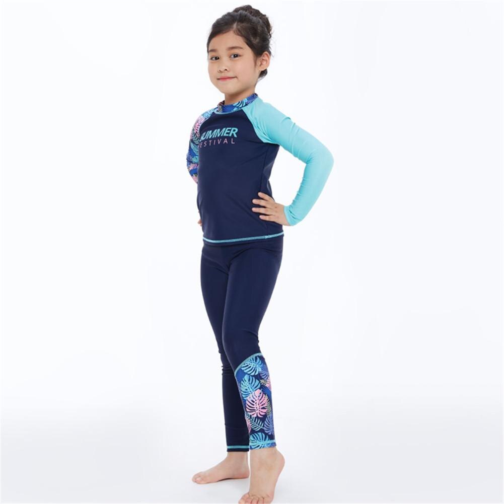 Sneldrogende Zonnebrandcrème Lange Mouw Badmode Broek Shorts Set Kids Jongens Meisjes Volwassen Vrouwen Swinming Wear Badpak