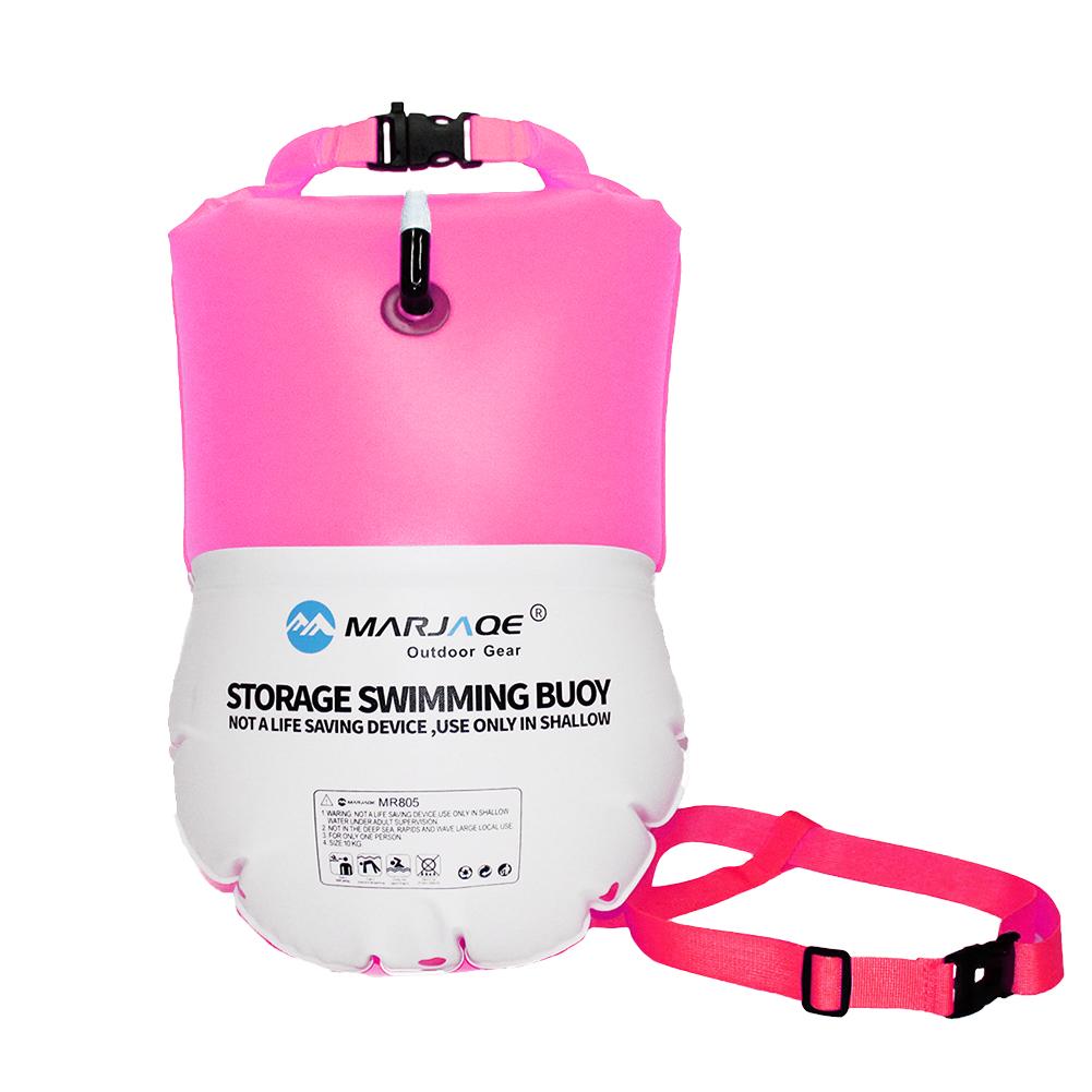 20L Schwimmen Boje mit Trockenen Tasche Multifunktionale Aufblasbare Gute Sichtbarkeit Schwimmen Boje für Wasser Sport Liebhaber