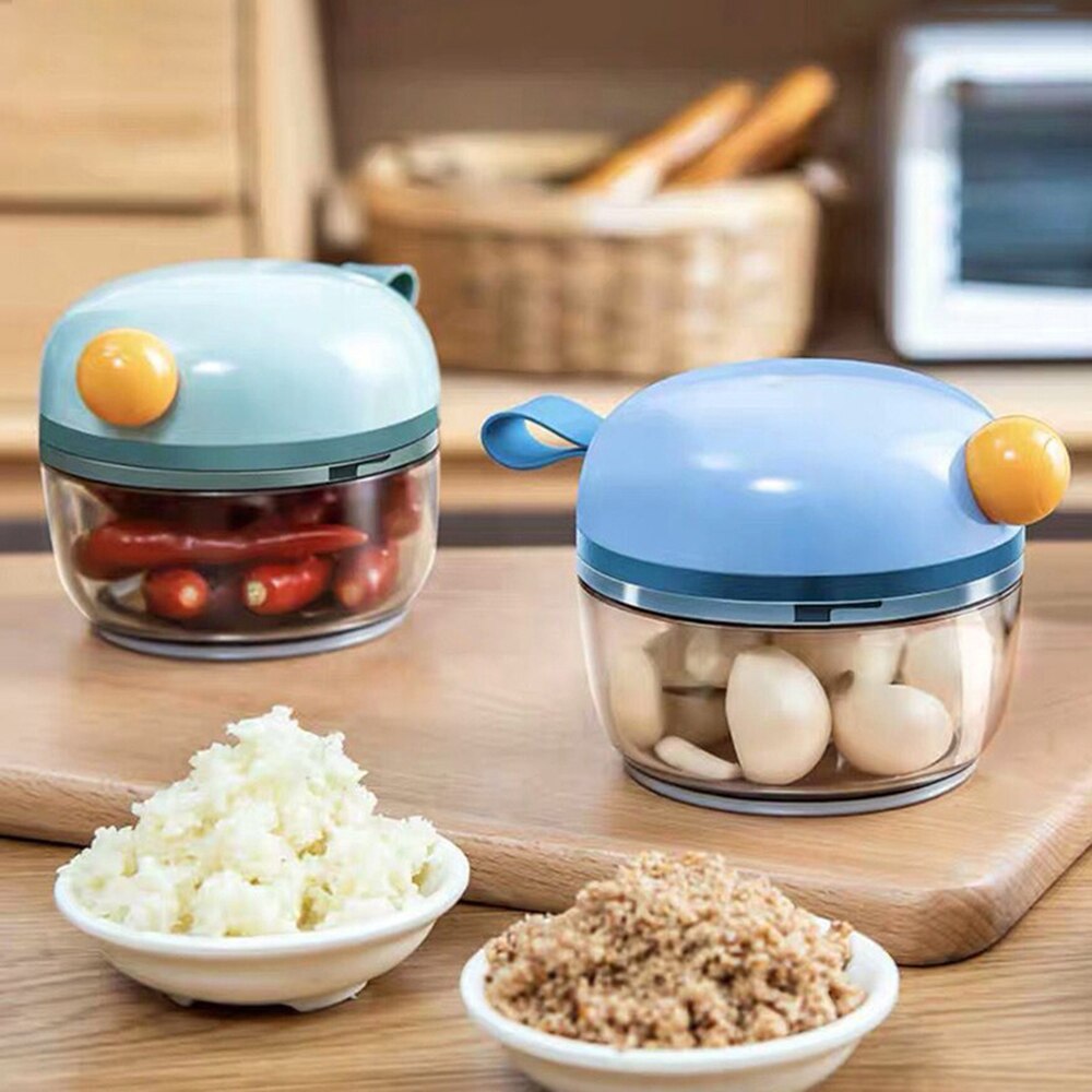 Multifunction Vegetable Chopper Garlic Cutter Hand Pull Food Cutter Fruit Twist Shredder Manual Meat Grinder Garlic Slicer