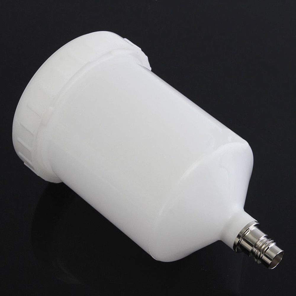 Plastic Hvlp Paint Cup Pot for Sata Sprayer Cup Connector Jet Paint Sprayer 600Ml white