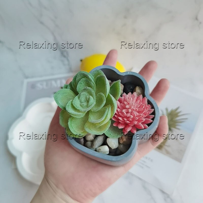 Kat Poot Cement Bloempot Vetplanten Planten Planter Mallen Leuke Claw Beton Gips Asbak Hars Opbergdoos Siliconen Mal