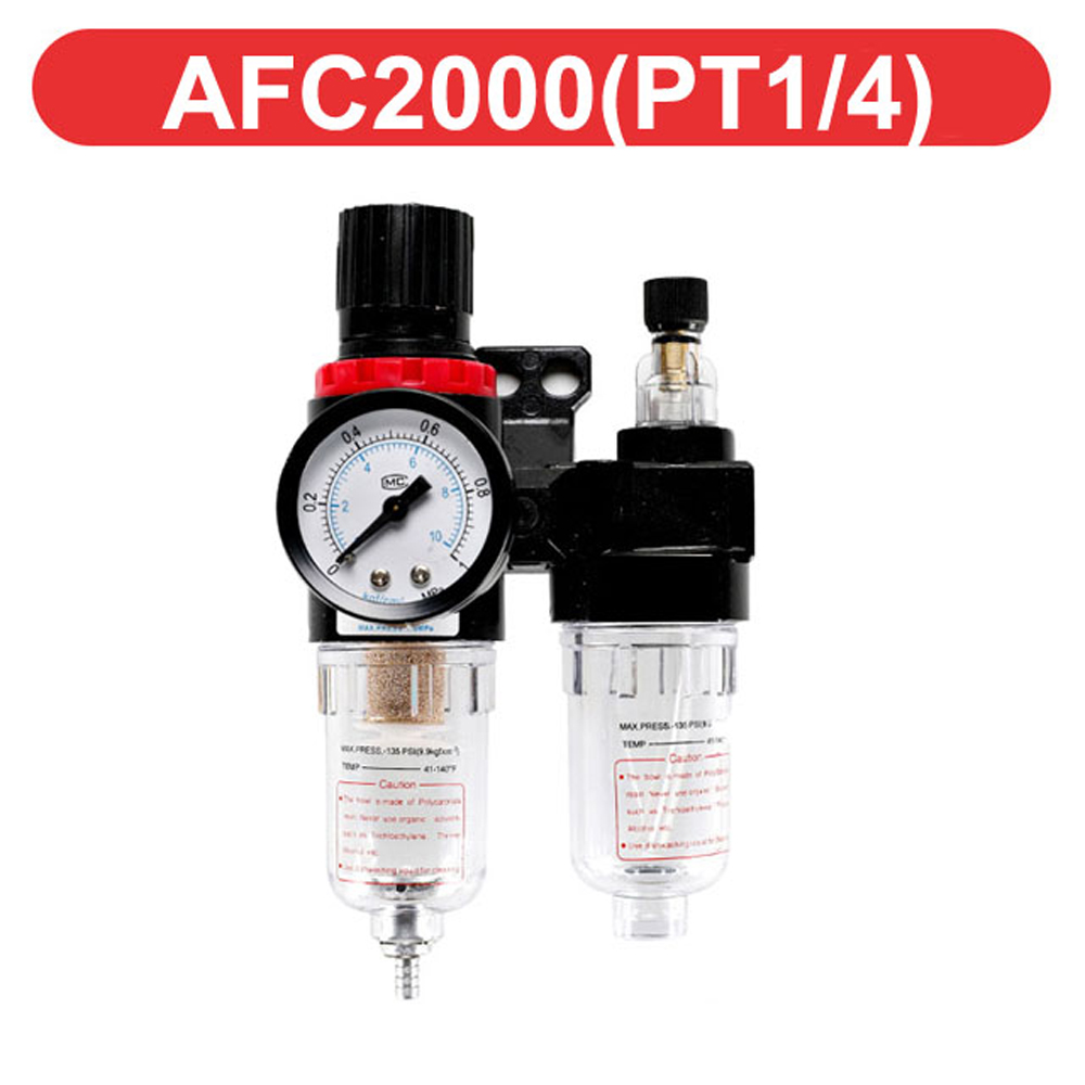 Afc 2000 filter til kompressor olie vandudskiller regulator fælde filter airbrush lufttryk regulator reduktionsventil: Afc 2000