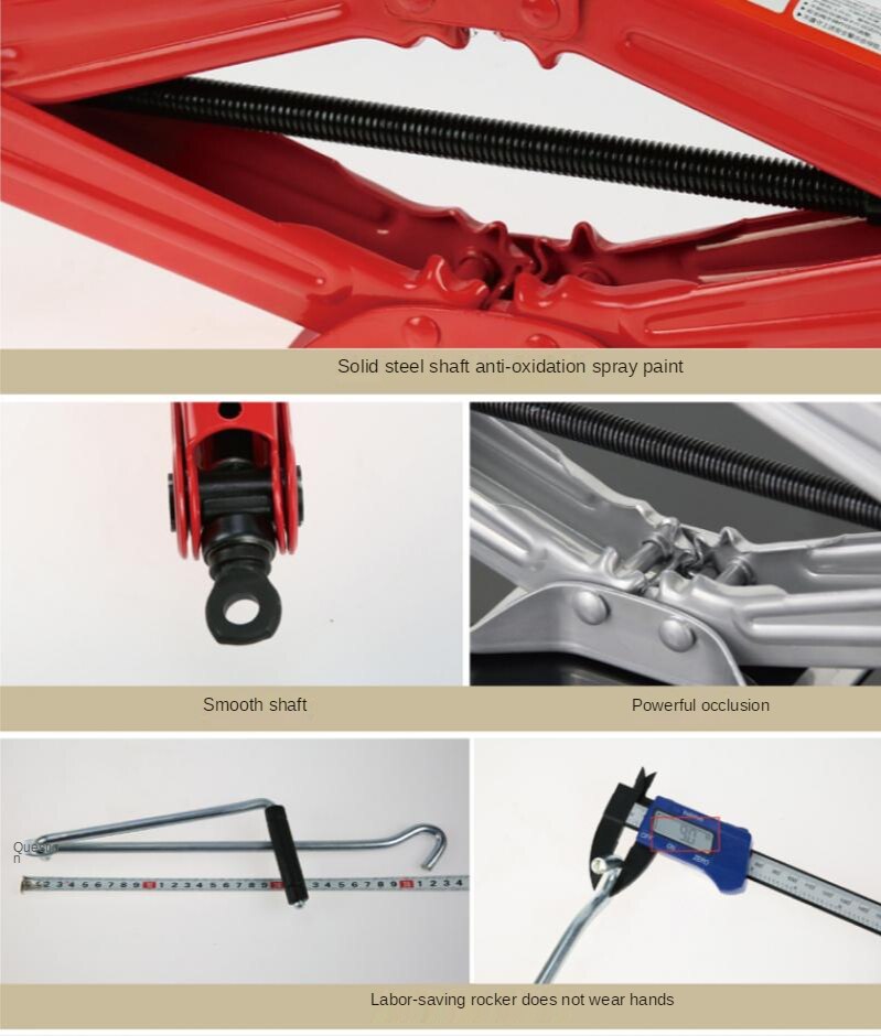 Scissor Jack Mechanical Car Suv Off-Road Vehicle Commercial Vehicle 1T 2T Hand-Cranked Gold Roof