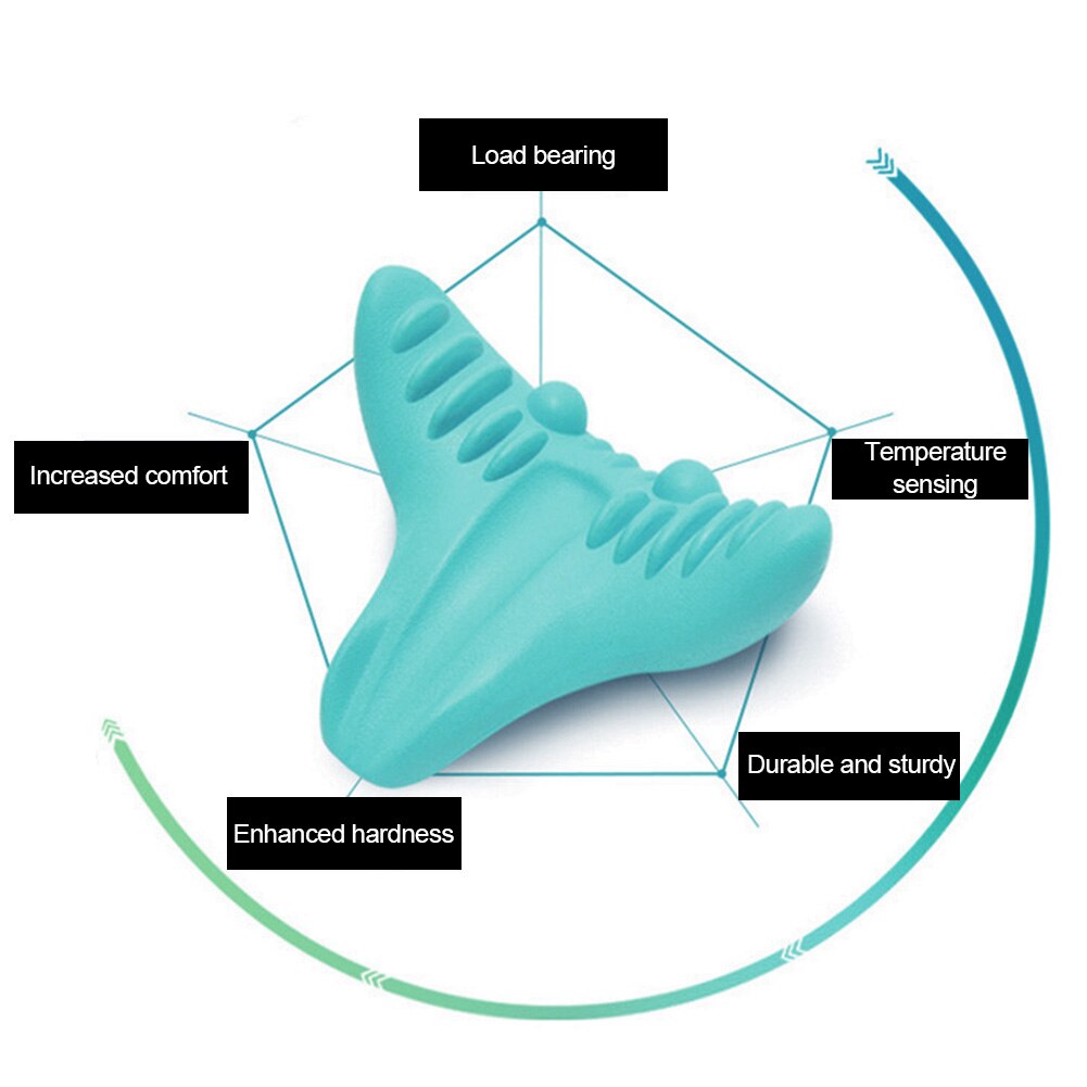 Hals Massager Ontspanning Kussen Draagbare Zwaartekracht Acupressuur Massage Kussen C-Rest Nek Cervicale Schouder Pijn Tool