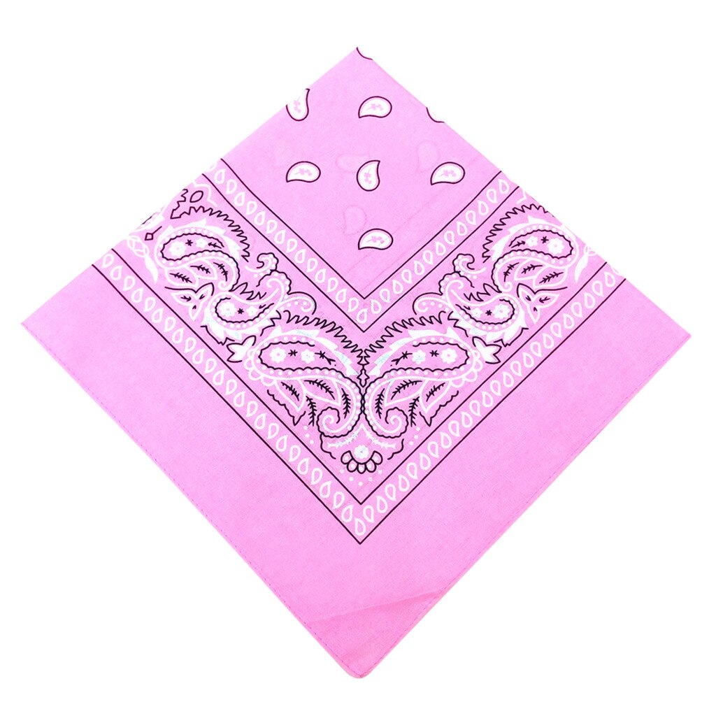 Baumwolle Neue Tie-Gefärbt Kopftuch Paisley Blättern Bandana Tie-Gefärbt Quadratischen wiederverwendbare Radfahren gesichtsmaske Mund Gesicht Schal: F