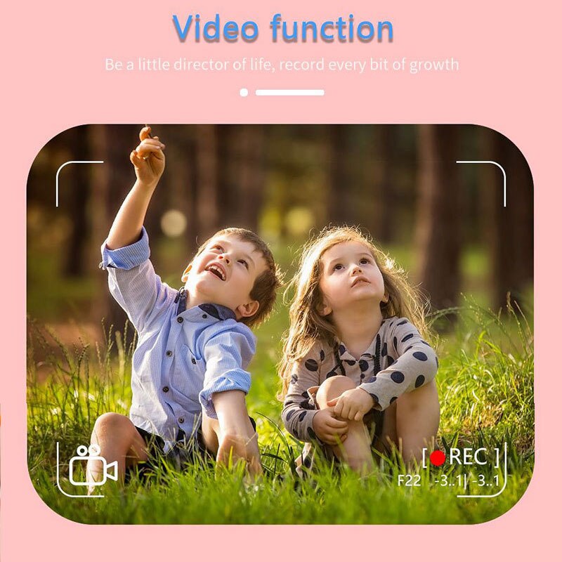 Kinderen Digitale Camera Hd Cartoon Kids Camera Video Camcorder 2.0 Inch 20MP 1080P Foto Camera Speelgoed Voor Meisjes verjaardag