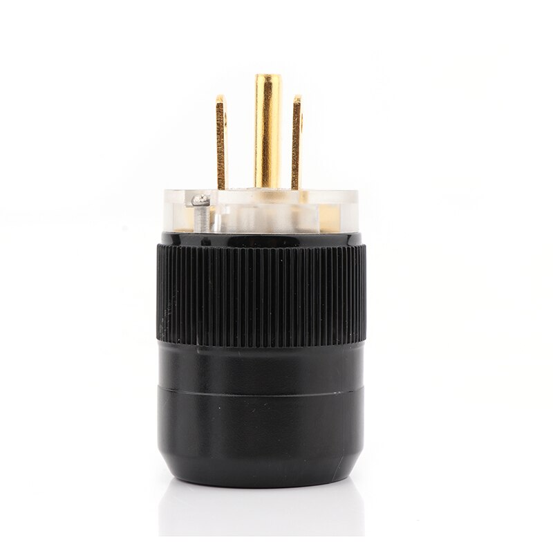 Audio Power Plug Connector - US Plug + IEC Plug - Gold Plated Brass - for Hifi Power Cable