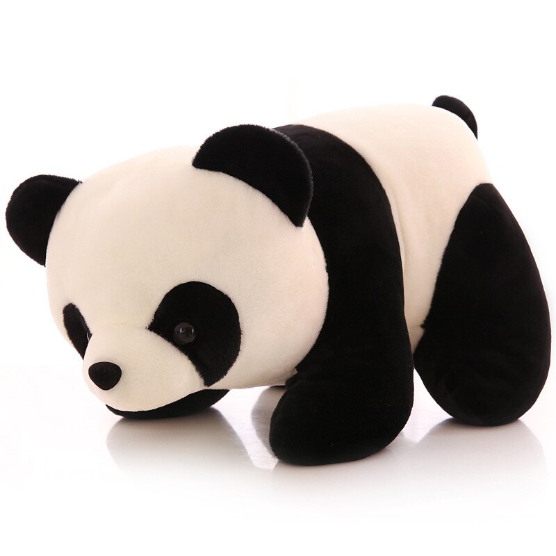 25-40cm Simulation Panda Doll Plush Toy Lying Panda Children's Doll Pillow Sofa Home Decoration