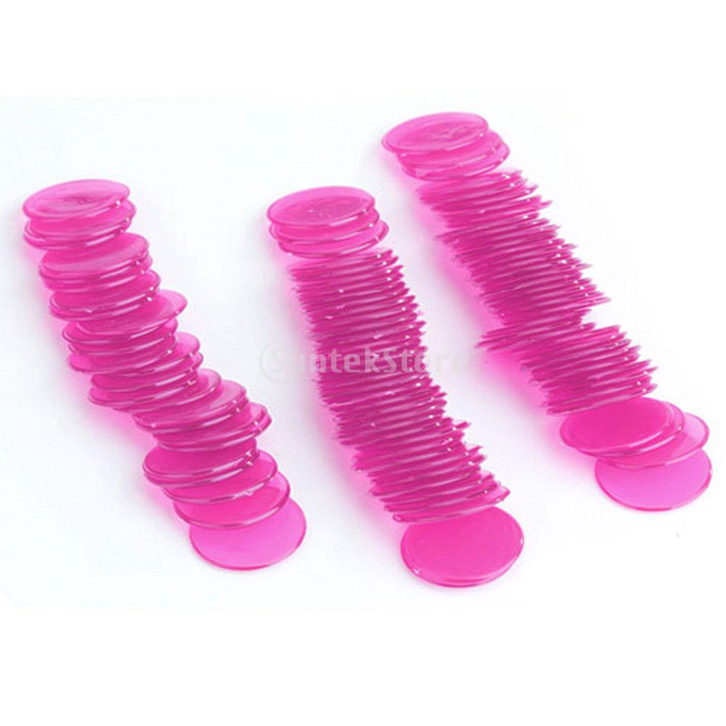 100pcs Plastic Count Bingo Chips Markers for Bingo Cards Game 3cm Diameter