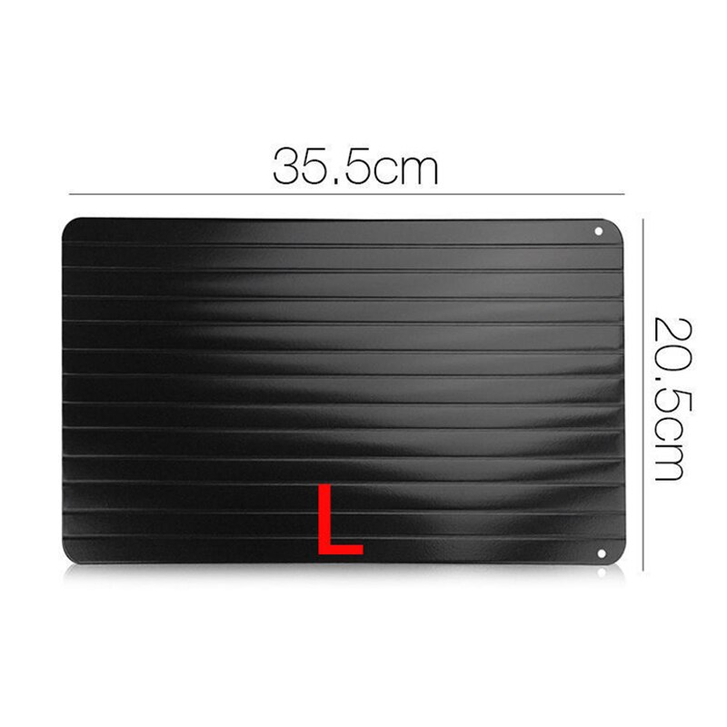 Aluminum Alloy Fast Defrosting Tray Frozen Food Thaw Plate Meat Fish Fruit Defrost Table Chopping Board Kitchen Thawing Tools: L