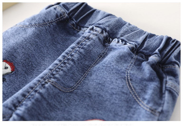 0-6Years Little Girls Jeans Denim Pants Trousers for Girl Embroidery Jeans for Girls Children Toddler Girls Pants