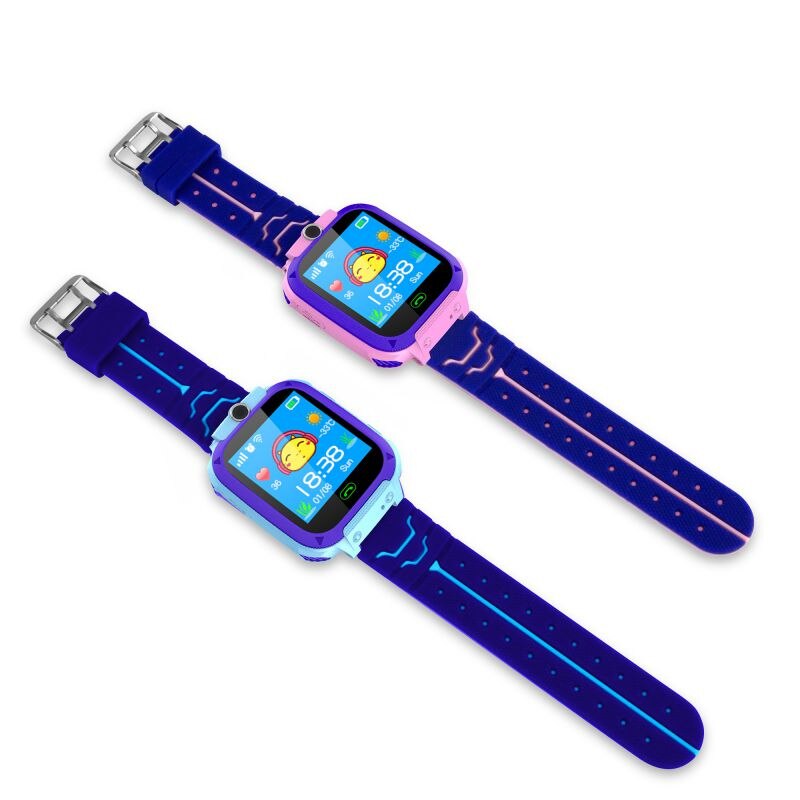 SOS Kids Horloge Smart Waterdicht Anti-Verloren Kid Horloge Met GPS Positionering En SOS Functie Blauw Roze Waaks Voor kinderen W1