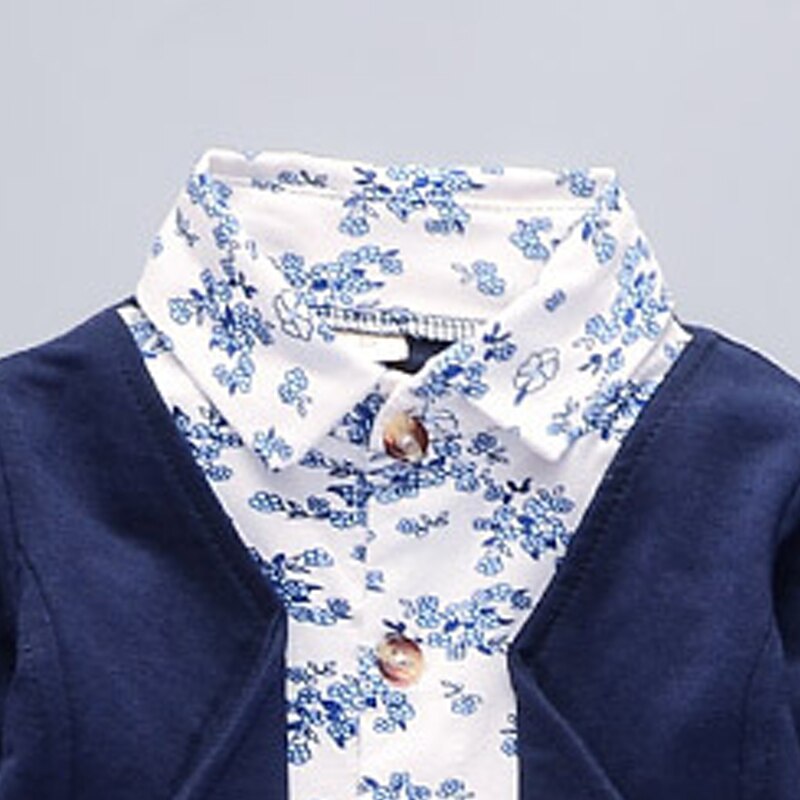 Jongen Set Mode Kids Jongens Bloemen Kleding Sets Jongen Bloemen Trainingspakken Kinderen Casual Suits Herfst Kleding 1 4Y